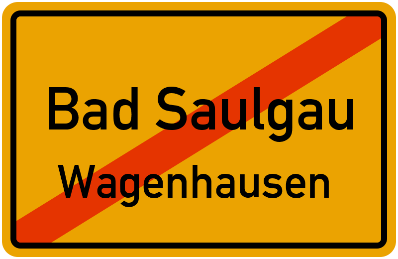 Ortsschild Bad Saulgau