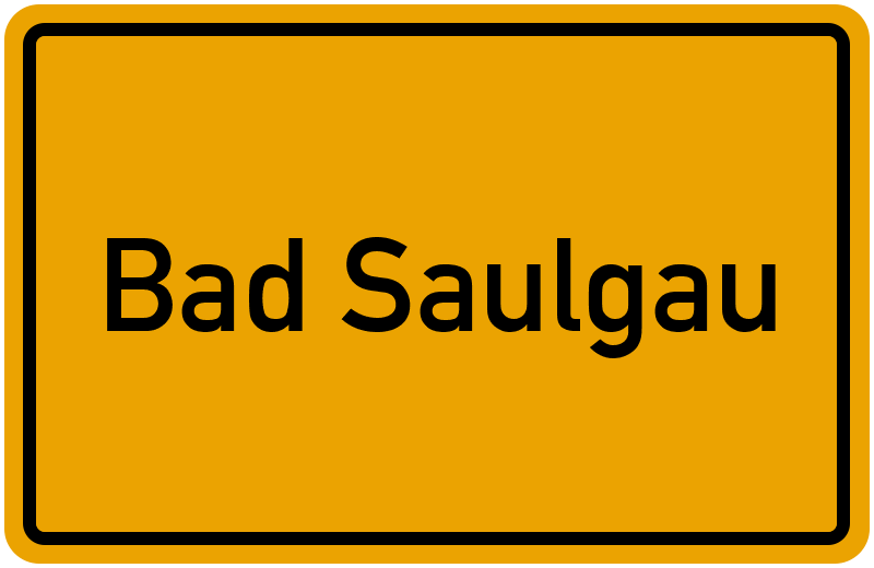 Ortsschild Bad Saulgau