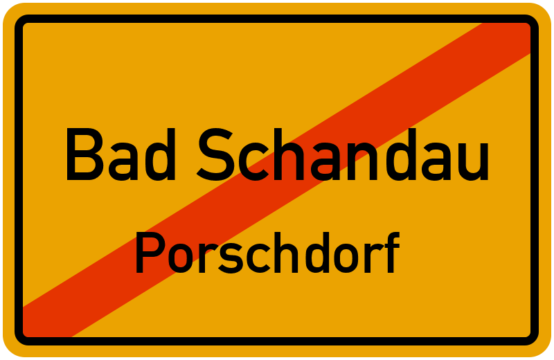Ortsschild Bad Schandau