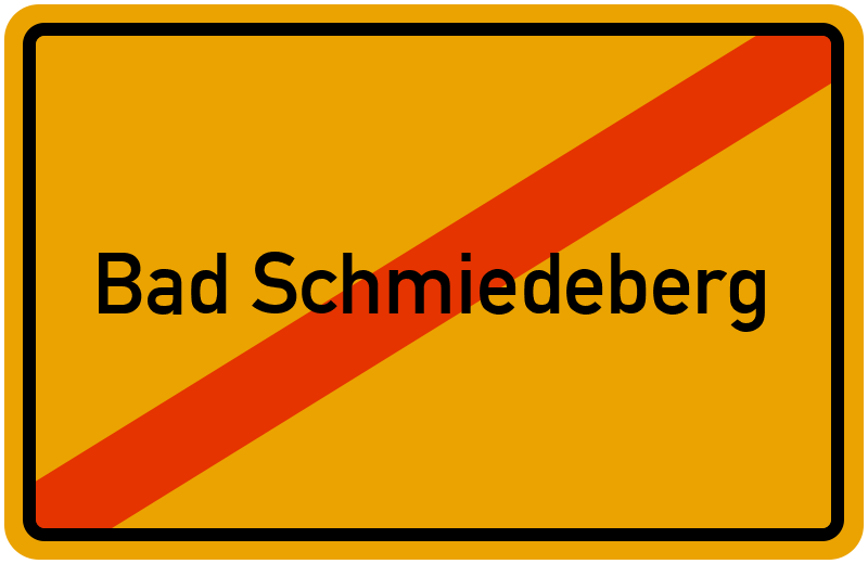 Ortsschild Bad Schmiedeberg