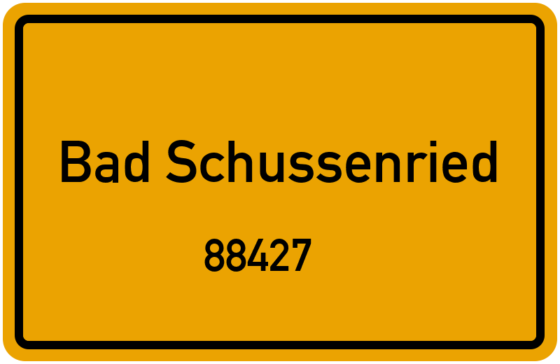 88427 Bad Schussenried Straßenverzeichnis: Alle Straßen in 88427