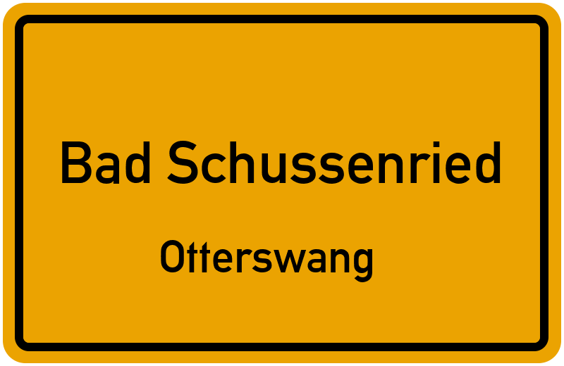 Ortsschild Bad Schussenried