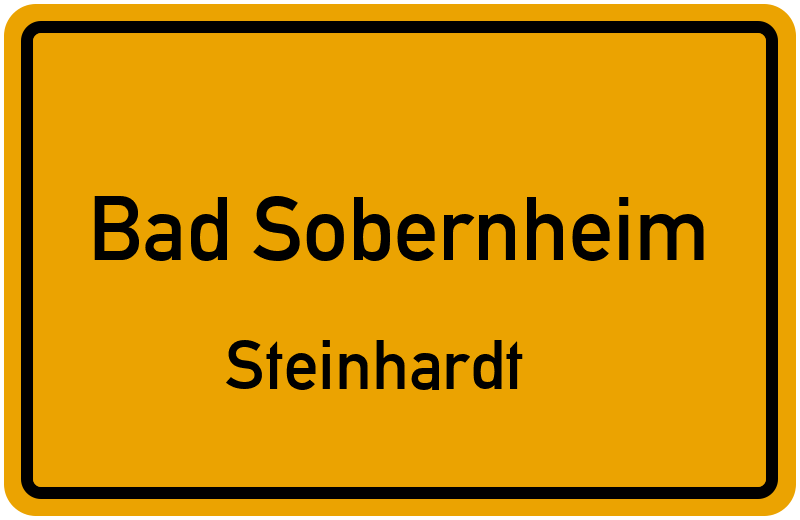 Ortsschild Bad Sobernheim