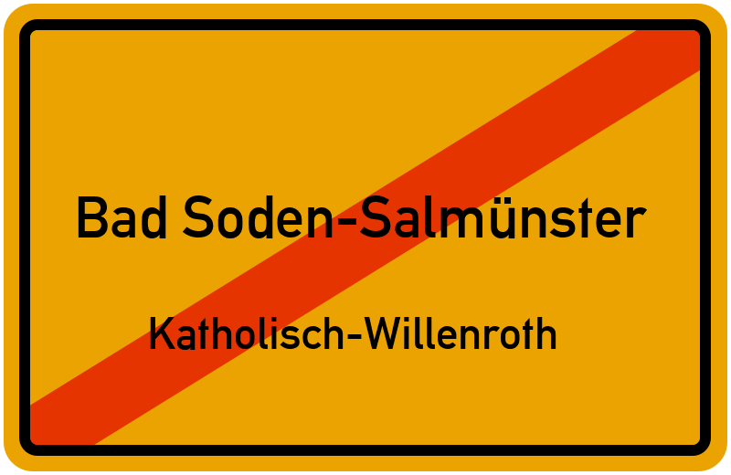 Ortsschild Bad Soden-Salmünster
