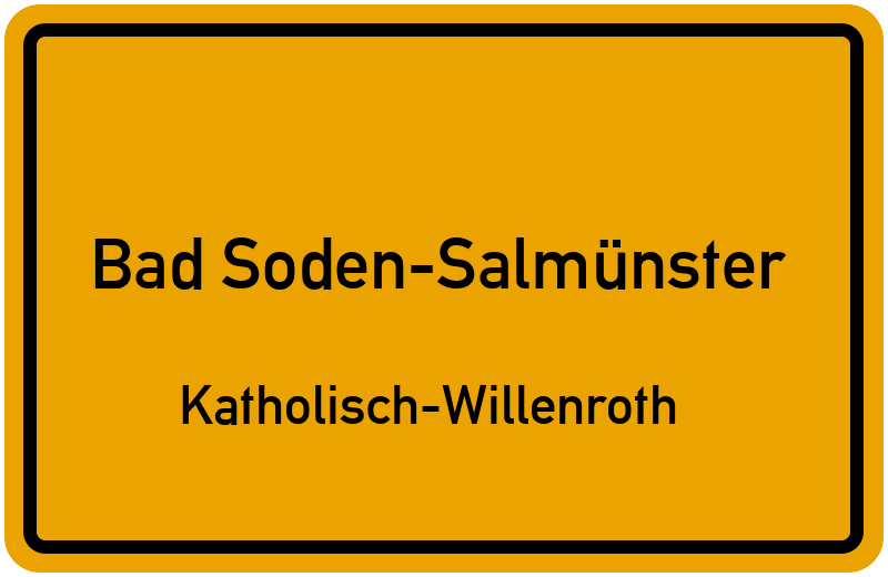 Ortsschild Bad Soden-Salmünster