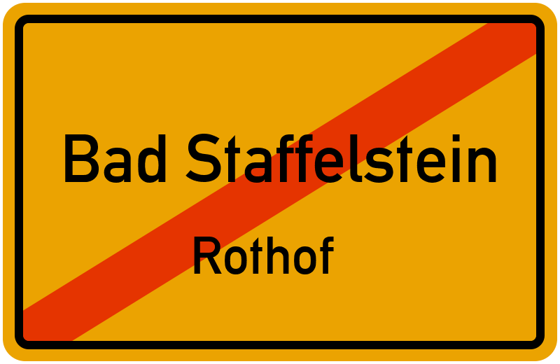 Ortsschild Bad Staffelstein