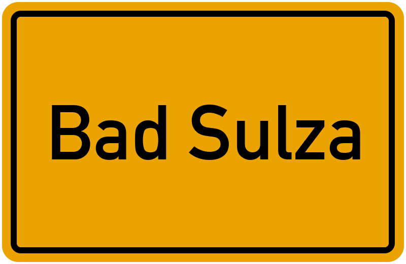Ortsschild Bad Sulza