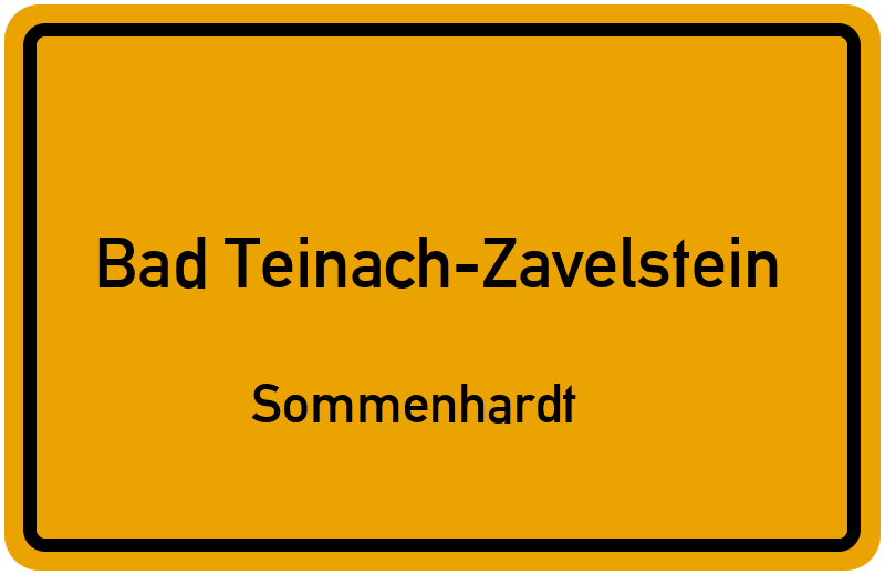 Ortsschild Bad Teinach-Zavelstein