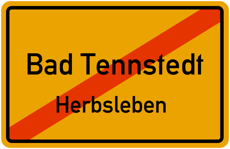 Ortsschild Bad Tennstedt