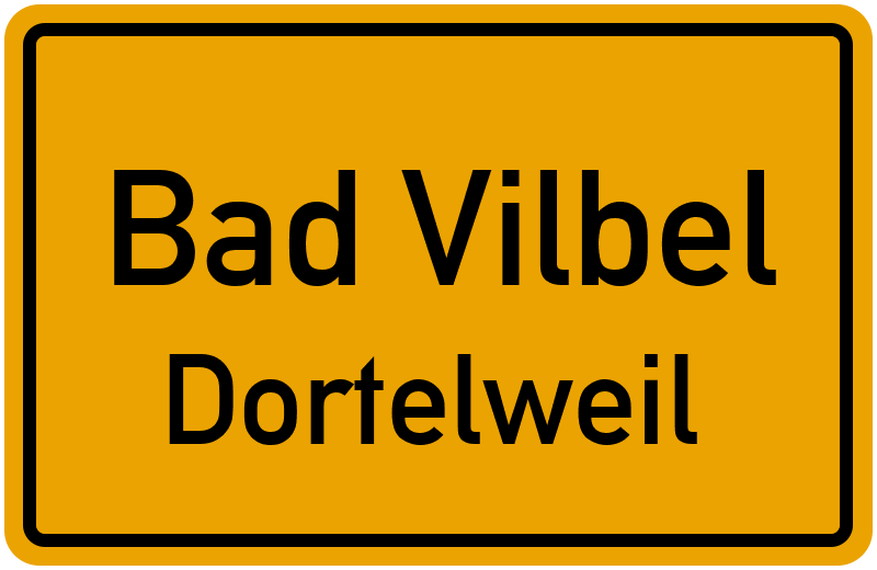 Ortsschild Bad Vilbel