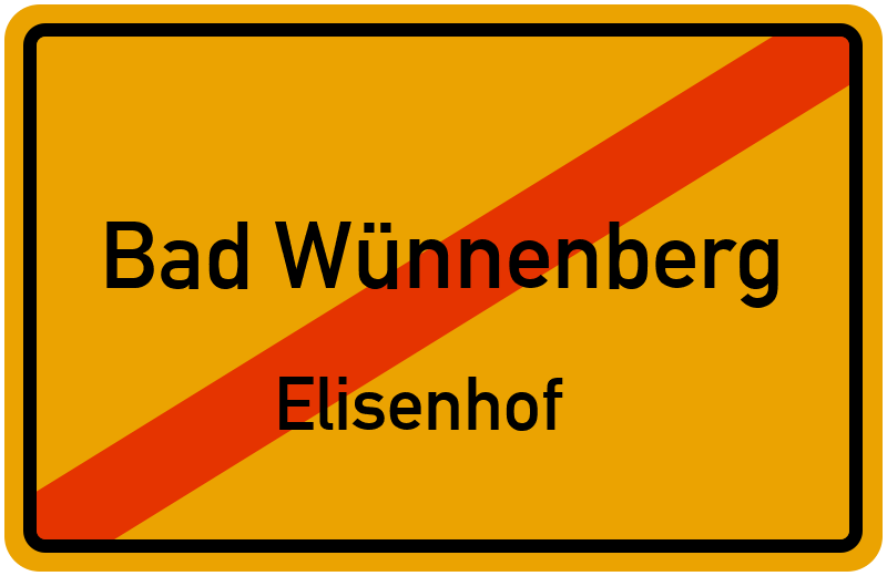 Ortsschild Bad Wünnenberg