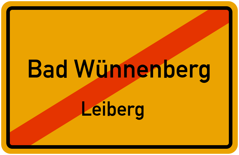 Ortsschild Bad Wünnenberg