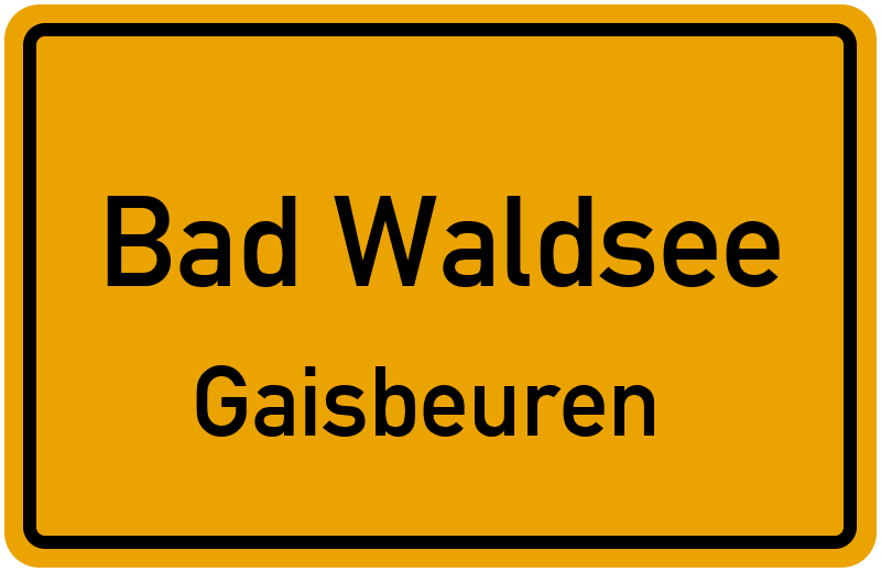 Ortsschild Bad Waldsee