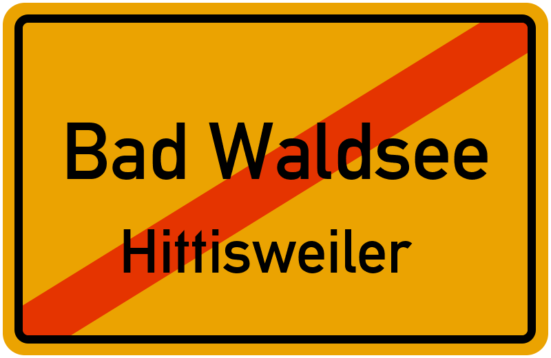 Ortsschild Bad Waldsee