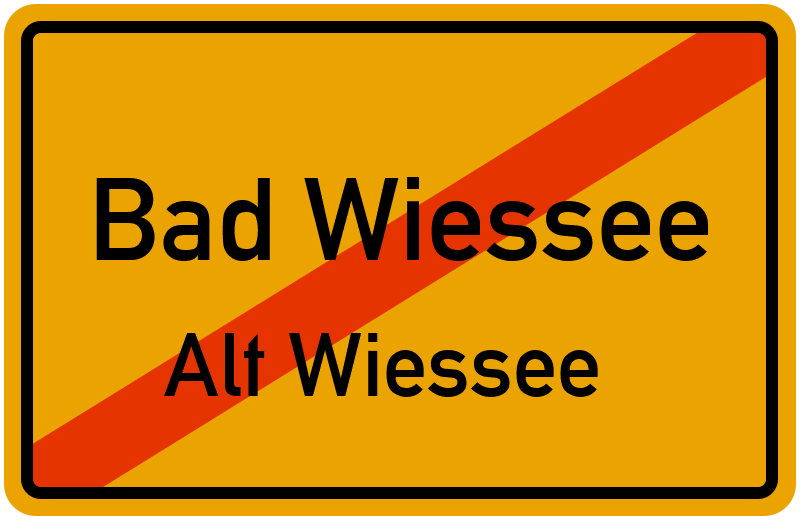 Ortsschild Bad Wiessee