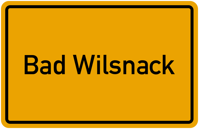 Ortsschild Bad Wilsnack