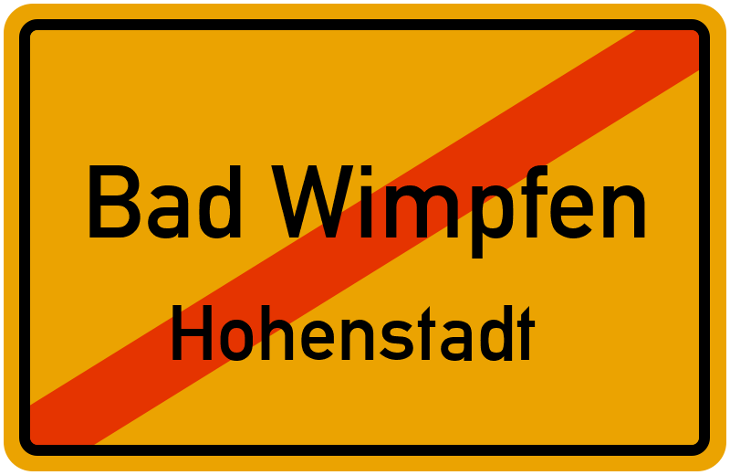 Ortsschild Bad Wimpfen