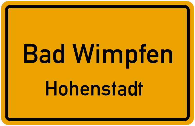 Ortsschild Bad Wimpfen