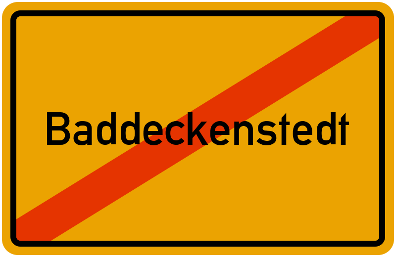 Ortsschild Baddeckenstedt