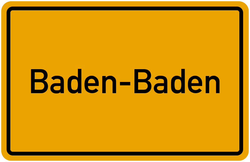 Ortsschild Baden-Baden