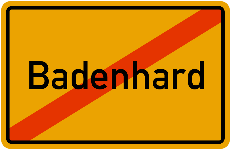 Ortsschild Badenhard