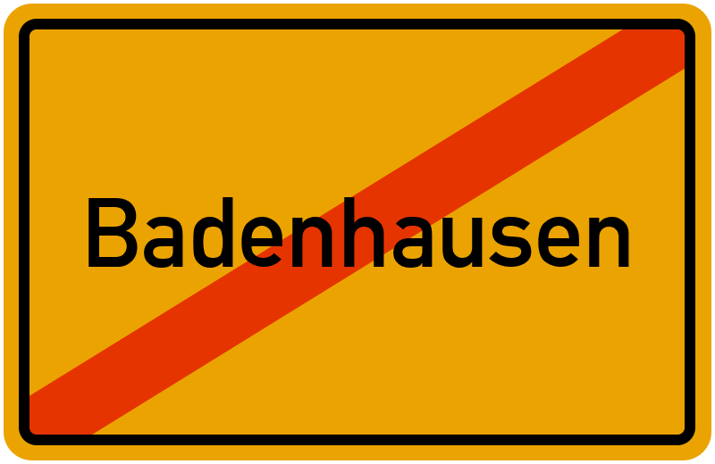 Ortsschild Badenhausen