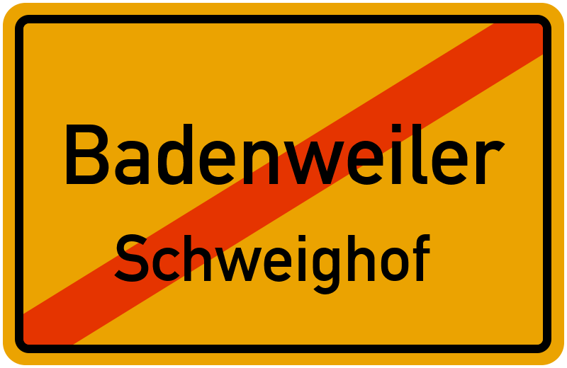 Ortsschild Badenweiler