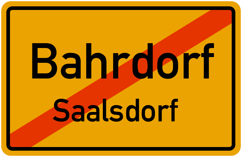 Ortsschild Bahrdorf