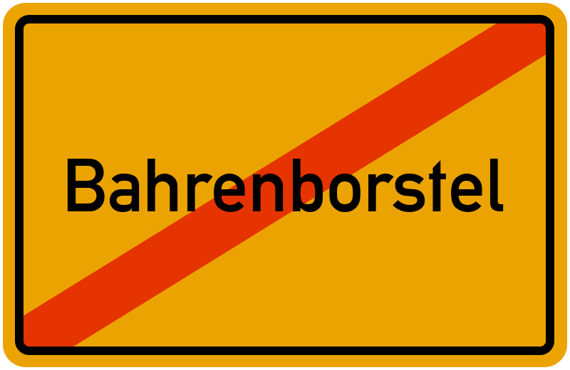Ortsschild Bahrenborstel