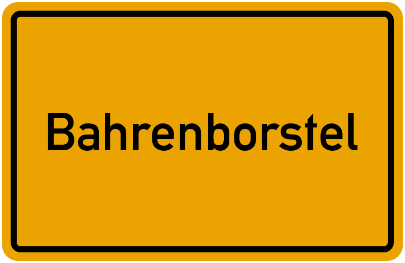 Ortsschild Bahrenborstel