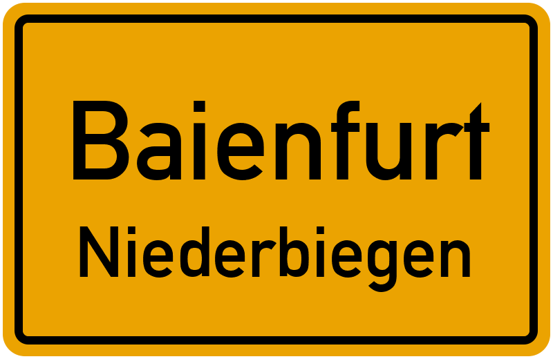 Ortsschild Baienfurt