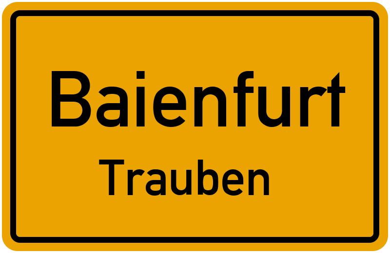 Ortsschild Baienfurt