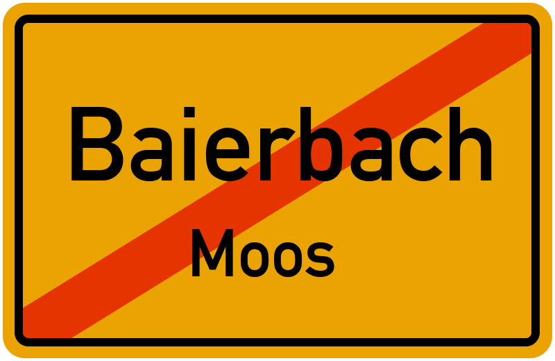 Ortsschild Baierbach
