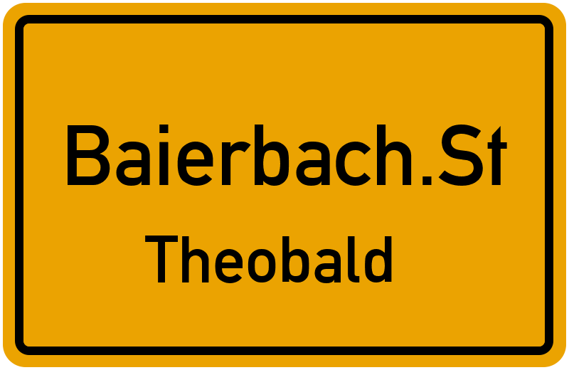 Ortsschild Baierbach.St