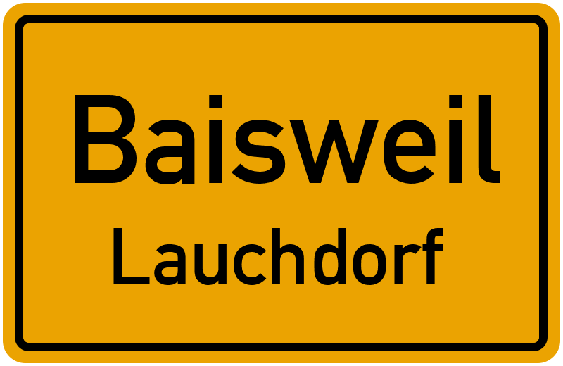 Ortsschild Baisweil