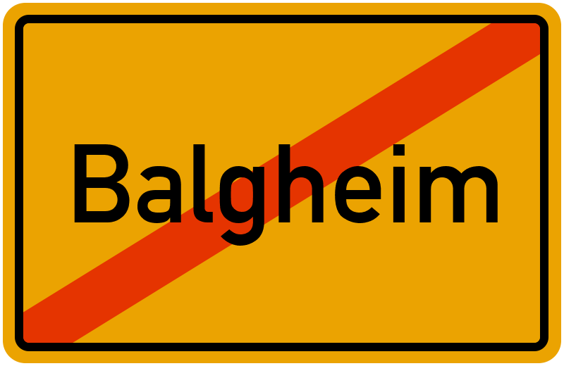 Ortsschild Balgheim