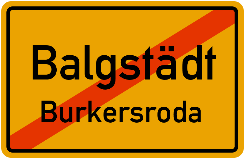 Ortsschild Balgstädt