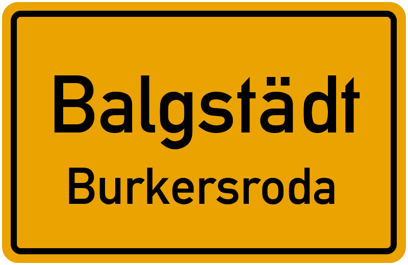 Ortsschild Balgstädt