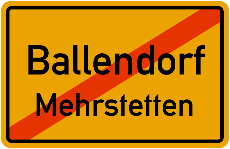 Ortsschild Ballendorf