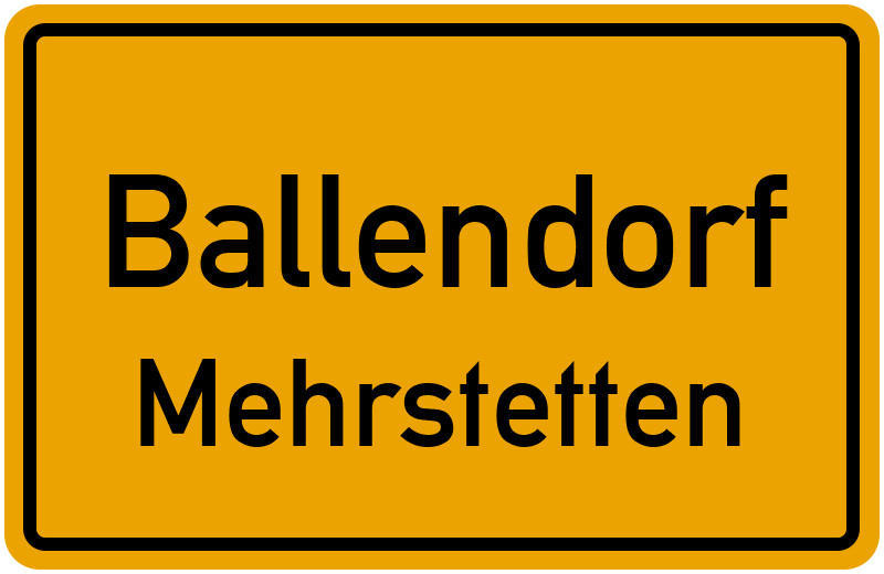 Ortsschild Ballendorf