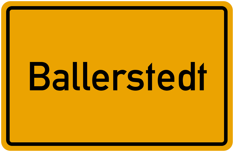 Ortsschild Ballerstedt