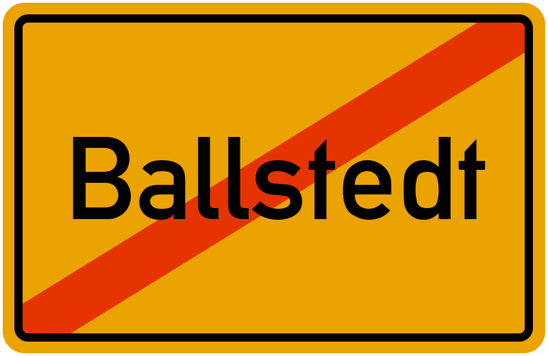 Ortsschild Ballstedt