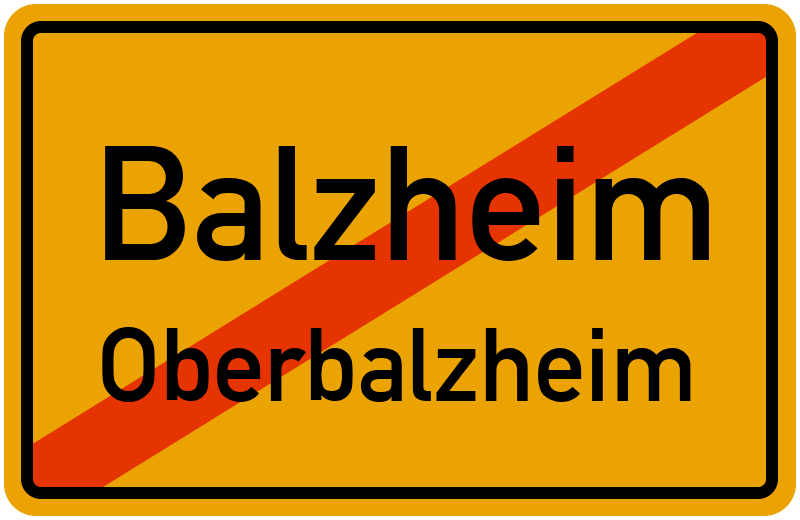 Ortsschild Balzheim