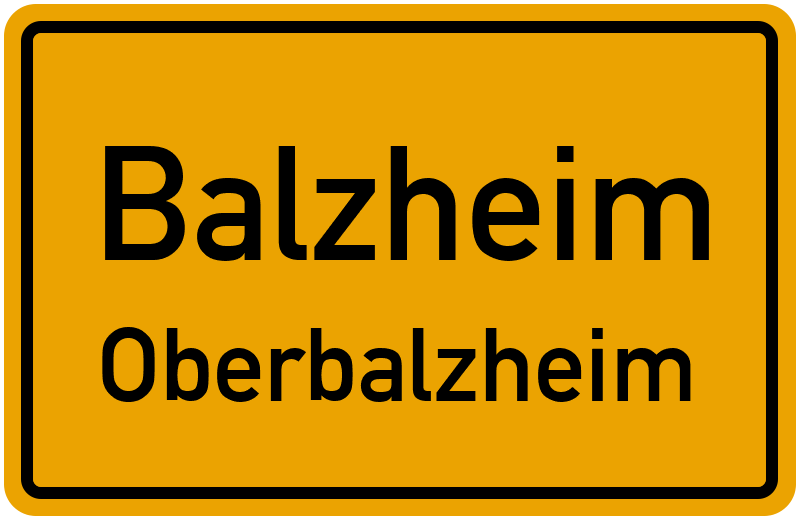 Ortsschild Balzheim