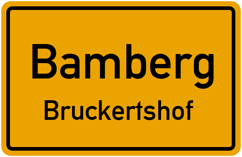 Ortsschild Bamberg