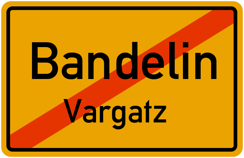 Ortsschild Bandelin