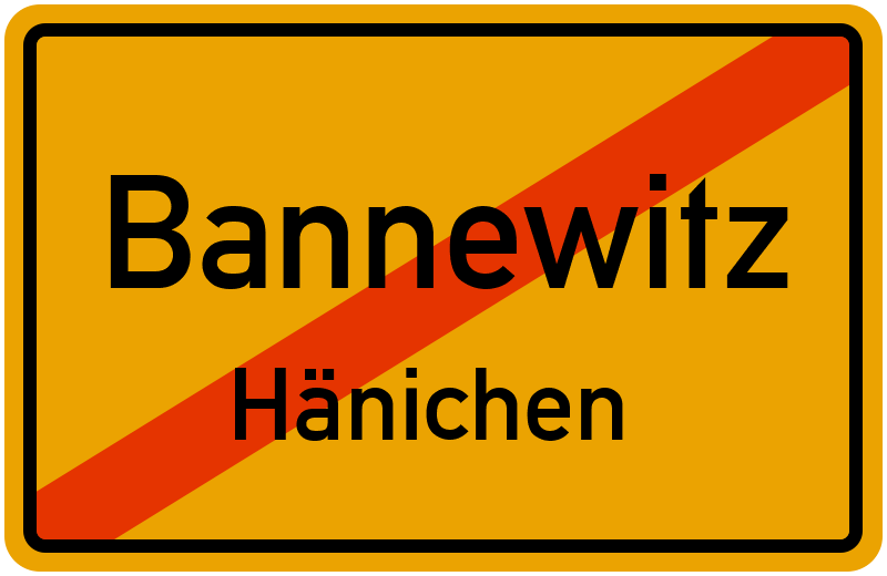 Ortsschild Bannewitz