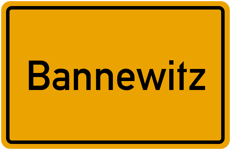 Ortsschild Bannewitz