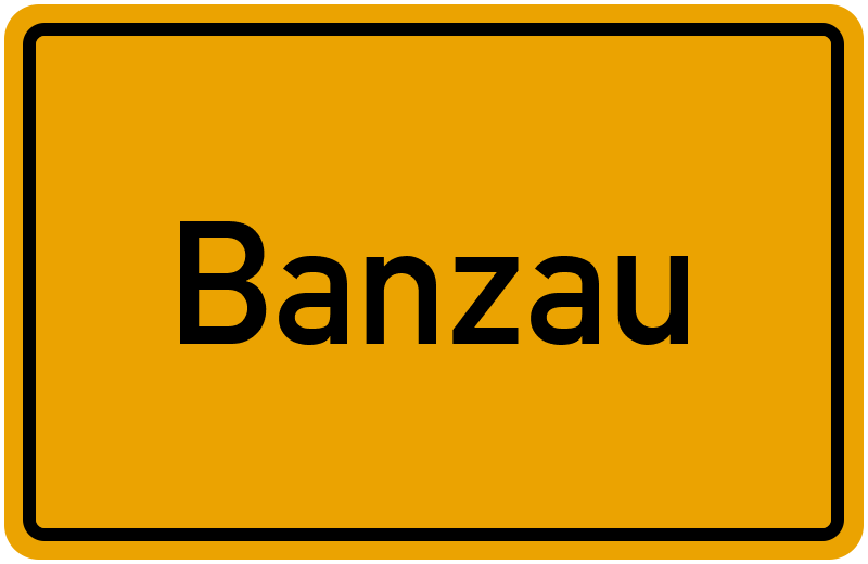 Ortsschild Banzau