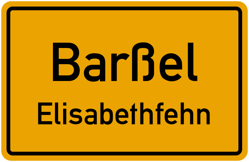 Ortsschild Barßel
